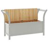 vidaXL Bench Grey 107x45x75.5 cm Solid Wood Fir