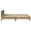 vidaXL Bed Frame Artisan Oak 135 x 190 cm Engineered Wood