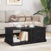 vidaXL Coffee Table Black Oak 90 x 50 x 35 cm Engineered Wood