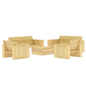 vidaXL 5 Piece Garden Lounge Set Impregnated Pinewood