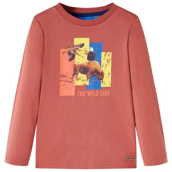 Kids' T-shirt with Long Sleeves Henna 140