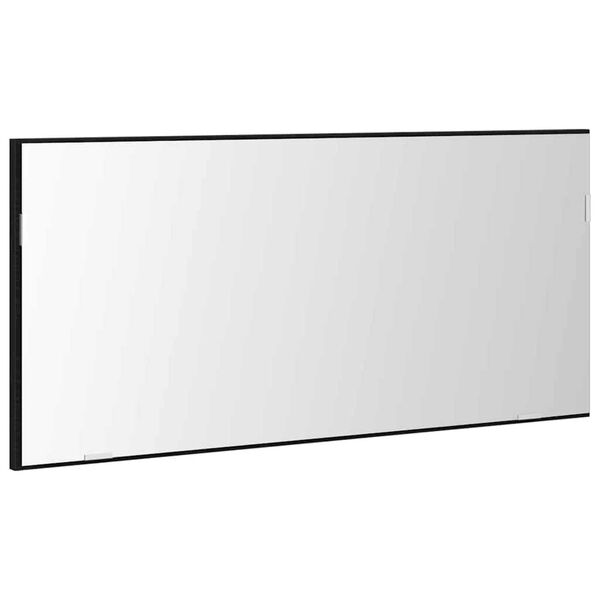 vidaXL Mirror Black oak 80 x 37 cm Glass and Engineered Wood
