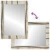 vidaXL Bathroom Mirror with Mirror Brown 70 x 50 x 2.5 cm