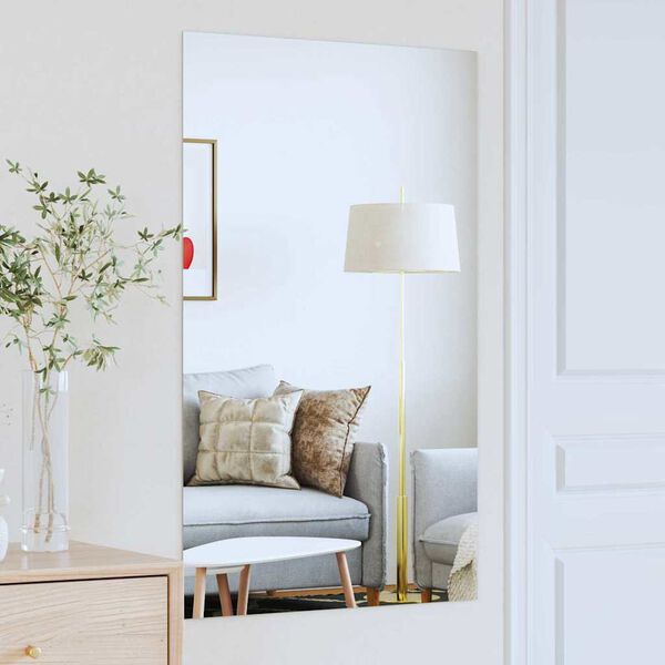 vidaXL Wall Mirror Rectangular 100 x 60 cm Tempered Glass