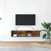 vidaXL TV Cabinets 2 pcs Smoked Oak 60x31x25.5 cm Engineered Wood