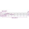 vidaXL Garden Fence with Spear Top Steel 1426x175 cm Black
