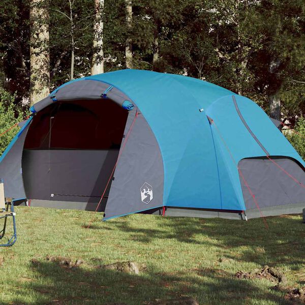 vidaXL Family Tent Crossvent 8-Person Blue Waterproof