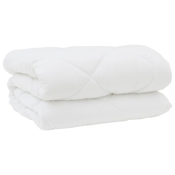 vidaXL Duvet with Pillows 3 pcs White Microfiber and Down Feather