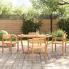 vidaXL Garden Dining Table Oval 150x90x75 cm Solid Wood Acacia