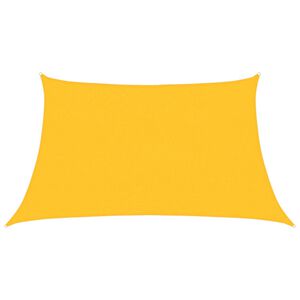 vidaXL Sunshade Sail 160 g/m&sup2; Yellow 3/4x2 m HDPE