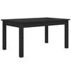 vidaXL Coffee Table Black 80x50x40 cm Solid Wood Pine