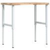 vidaXL Workbench 100x60x(73-99,5) cm Solid Wood Acacia Rectangular
