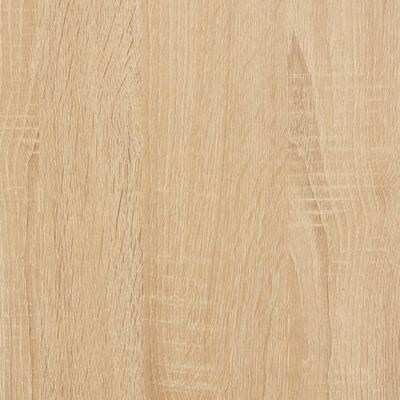 vidaXL Desk White and Sonoma Oak 90x45x76 cm Engineered Wood