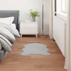 vidaXL Faux Rabbit Fur Rug Olite Grey 80 x 120 cm Polyester
