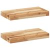 vidaXL Floating Shelves 2 pcs 40x20x4cm Oil Finished Solid Wood Acacia