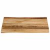 vidaXL Table Top Live Edge 40x40x3.8 cm Solid Wood Rough Mango