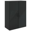 vidaXL Wall-Mounted Cabinet Black 66 x 34.5 x 90 cm Engineered Wood