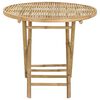 vidaXL Garden Table Natural 80 x 70 cm Bamboo