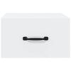 vidaXL Wall-mounted Bedside Cabinet White 35x35x20 cm