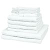 vidaXL 12 Piece Home Towel Set Cotton 500 gsm White