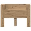 vidaXL Headboard Cabinet with LED Artisan Oak 140 x 16.5 x 103.5 cm