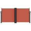 vidaXL Retractable Side Awning Terracotta 120x1200 cm