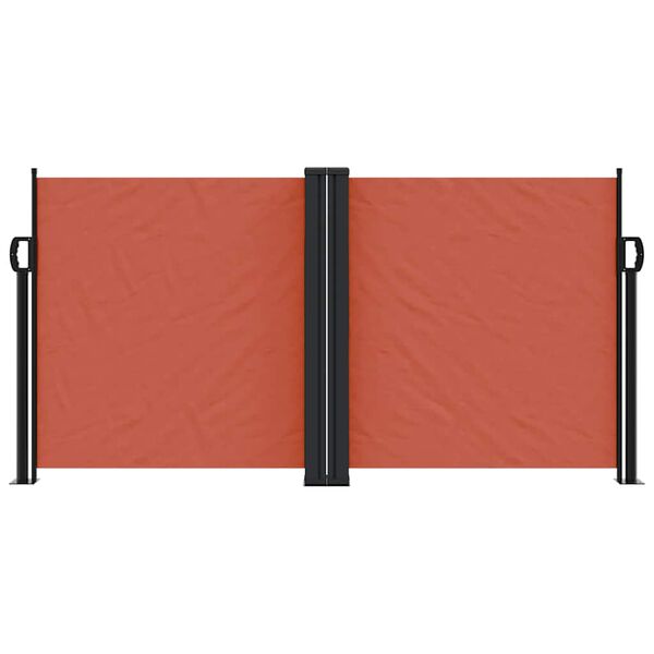 vidaXL Retractable Side Awning Terracotta 120x1200 cm