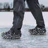 vidaXL Ice Cleats for Shoes Black XL Stainless Steel