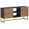 vidaXL TV Cabinet with Drawer with Shelf Brass 105 x 30 x 50 cm