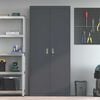 vidaXL Storage Cabinet 2 pcs Anthracite 90 x 40 x 200 cm Steel