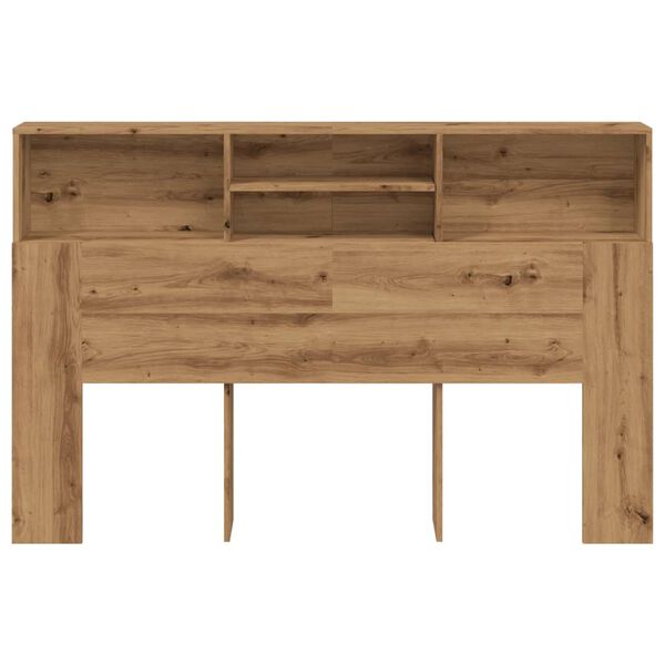 vidaXL Headboard Cabinet Artisan Oak 180x19x103.5 cm Engineered Wood