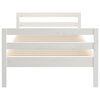 vidaXL Bed Frame without Mattress White 80x200 cm Solid Wood Pine