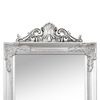 vidaXL Free-Standing Mirror Silver 45x180 cm