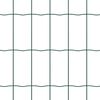 vidaXL Fence with Post Green 0.6 x 25 m Steel and PVC