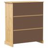 vidaXL Wine Cabinet Corona 97x45x114 cm Solid Wood Pine