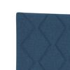 vidaXL Headboard with LED Strip Lights Adjustable Blue 80 cm Fabric