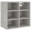 vidaXL Shoe Cabinets 2 pcs Concrete Grey 52.5x30x50 cm