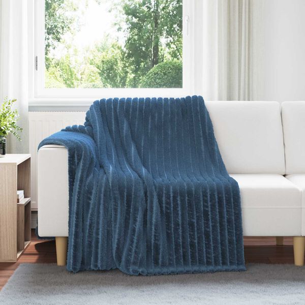 vidaXL Throw Blankets 6 pcs Navy Blue 200 x 150 cm Fleece