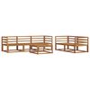 vidaXL Outdoor Sofa Set 6 pcs Natural Solid Acacia Wood