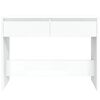 vidaXL Console Table White 100x35x76.5 cm Engineered Wood