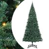 vidaXL Artificial Pre-lit Christmas Tree with Ball Set Green 500 cm