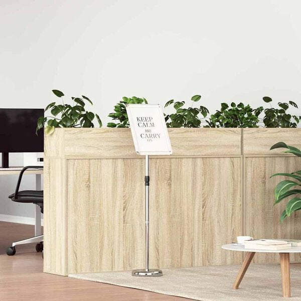 vidaXL Trade Show Displays Silver 30 x 25 x 128 cm Aluminum