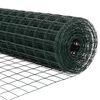 vidaXL Fence with Post Green 0.8 x 10 m Steel and PVC