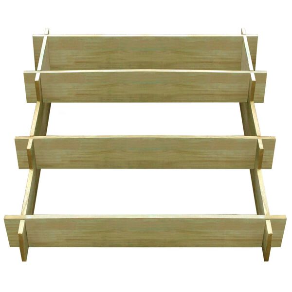 vidaXL 3-Tier Planter Box 90x90x35 cm Impregnated Wood