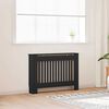 vidaXL Radiator Cover 2 pcs Black 112 x 19 x 81.5cm Engineered Wood