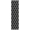 vidaXL Runner Rug BCF Black and White 100x500 cm
