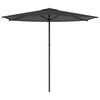 vidaXL Garden Parasol 270 x 270 cm Polyester Rectangular Anthracite