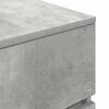 vidaXL Bedside Cabinet with 3 Drawers Concrete Grey 39x35x65 cm