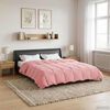vidaXL Summer Duvet Quilted Pink 220 x 260 cm Microfiber
