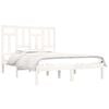 vidaXL Bed Frame without Mattress White 140x200 cm Solid Wood Pine